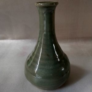 Hand Thrown Viridian Green Bud Vase
